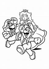 Mario Luigi And Princess Peach coloring Page  Download Print Or sketch template
