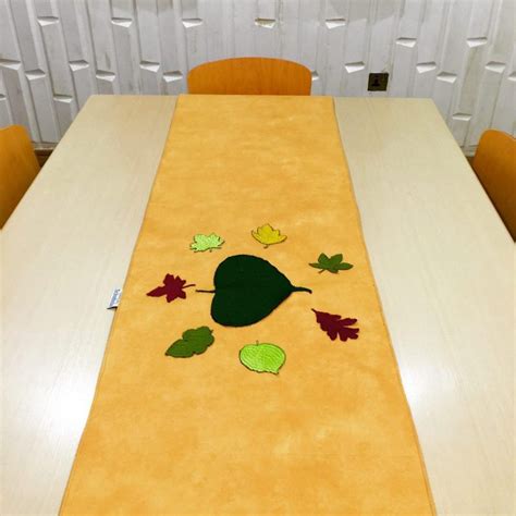 The Leafy Mustard Table Runner | Chronos Stores