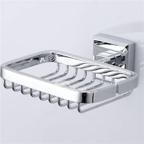 LTJ Modern Shower Wall Mounted Brass Draining Soap Dish