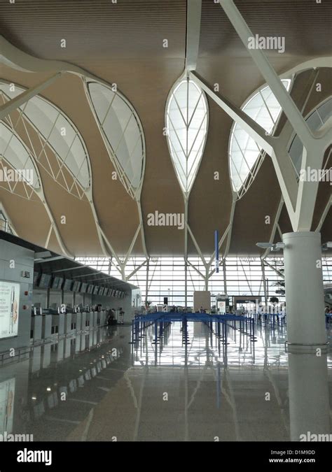 modern chinese airport interior design Stock Photo - Alamy