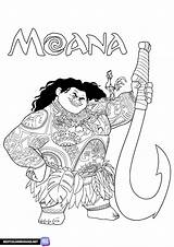 Moana And Maui coloring Page  Free Printable Pages sketch template