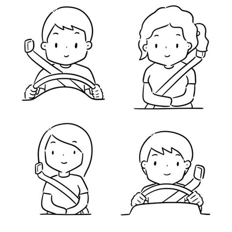 Seat Belt Drawing Illustrations, Royalty-Free Vector Graphics & Clip ...