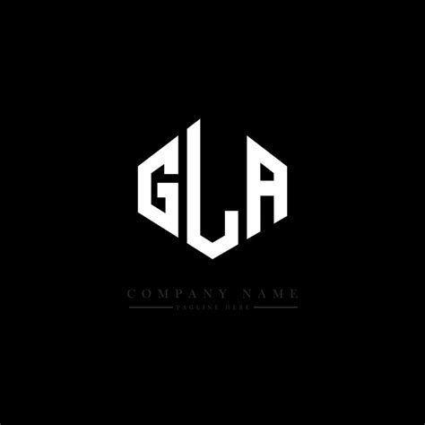 GLA letter logo design with polygon shape. GLA polygon and cube shape logo design. GLA hexagon ...