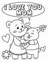 I Love You Mother Coloring Pages sketch template