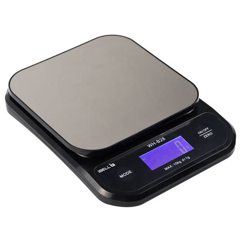 Ibell whb28 stainless steel premium finish digital kitchen weighing scale tare function portable ...