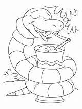 Garter Snake Coloring Page A snake Is One Of The Reptiles That Has  sketch template