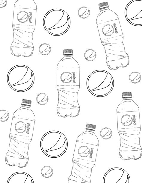 Pepsi Coloring Page