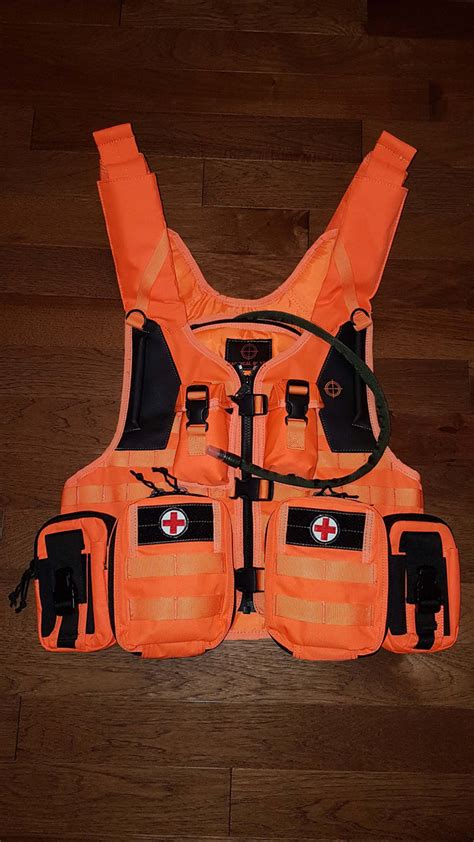 Tactical Blaze Orange Molle Search & Rescue Vest – Canada Hunt Gear