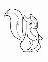 Free Printable Skunk Coloring Pages For Kids sketch template