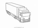 Container Truck Coloring Page For Kids  Free Trucks Printable sketch template