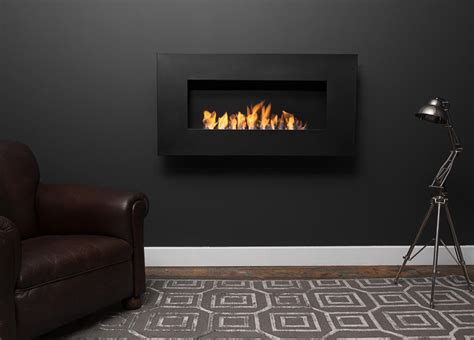 Nero Wall Mounted Bio Ethanol Fire - Bioethanol fires