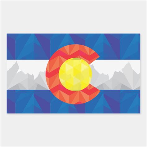 Colorado State Flag Sticker | Zazzle