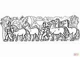 말과 함께  농부 색칠하기 sketch template