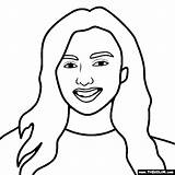 Famous Actress Coloring Page  Home sketch template