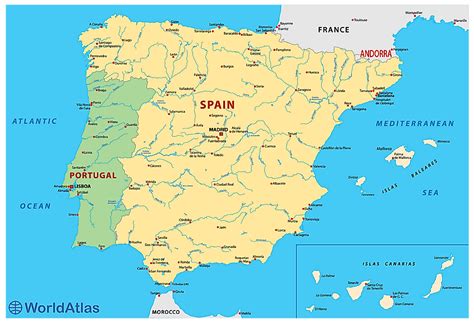 Map Of Iberian Peninsula Spain