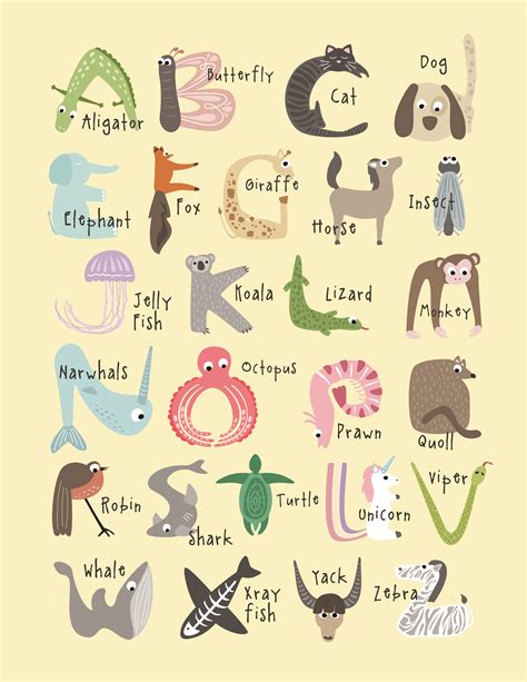 Animal Alphabet Printables