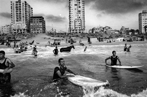 Surfing in Gaza : r/pics