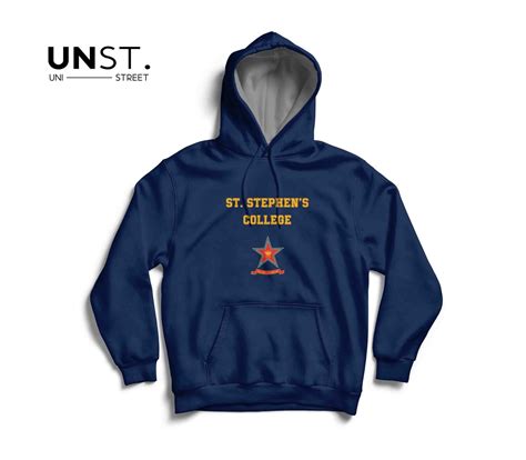 St. Stephen’s College Blue Hoodie – University of Delhi- Hoodies – UniStreet