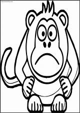 Angry Cartoon Baboon Free Printable Coloring Page  Wecoloringpagecom sketch template