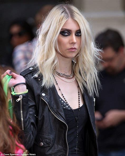 Signature makeup: The Pretty Reckless singer wore her typical smokey ...