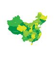 Regional map of administrative provinces china Vector Image