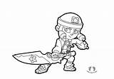 Brawl Stars Herobrine Bibi boyama  coloring pages sketch template