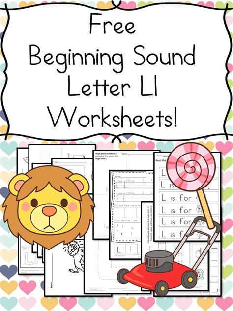 Beginning Sounds Letter L Worksheets – Free and Fun