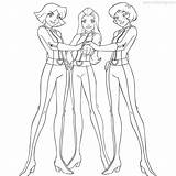 Totally Spies Coloring Pages Girls  XColoringscom sketch template