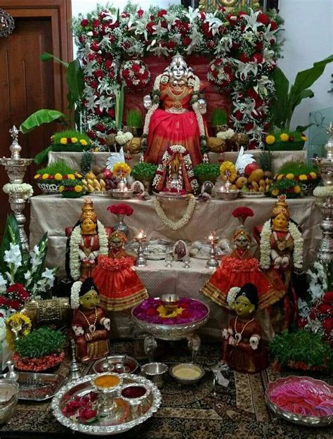 Varalakshmi Vratham Decoration Ideas | Frases religiosas, Religiosas, Altar