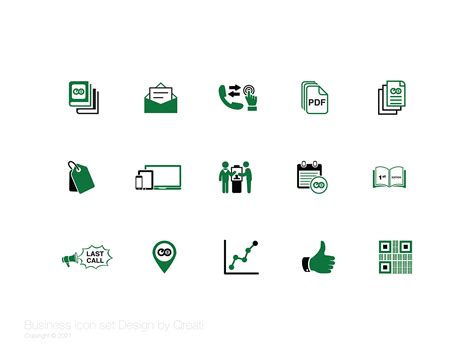 Business icon set design by Moshiur Rahman on Dribbble