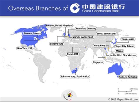 How Many Overseas Branches Does China Construction Bank have?