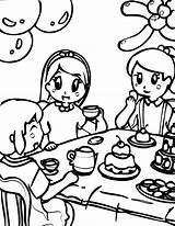 Tea party coloring pages To Download And Print For Free sketch template