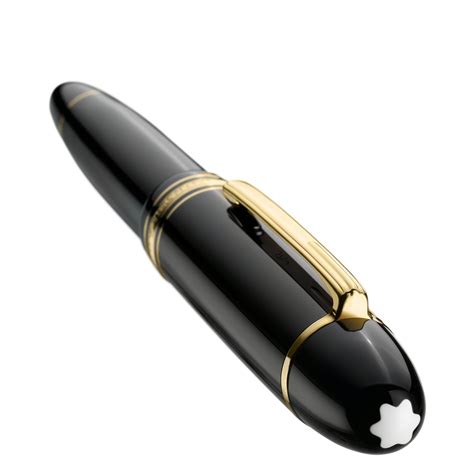 Montblanc Meisterstück 149 Calligraphy Curved Nib Fountain Pen Black Gold Trim