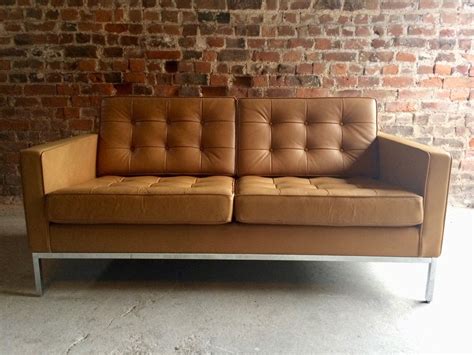 Vintage 2-Seater Leather Sofa by Florence Knoll for Knoll for sale at ...