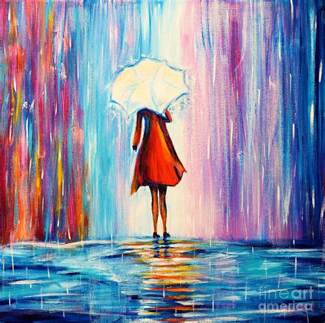 Under The Umbrella Painting by Art by Danielle - Fine Art America