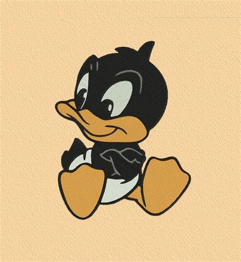 Baby Daffy Duck Looney Tunes Embroidery Design 10 File Formats | Etsy