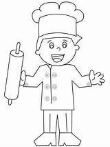 Kids Chef Coloring Pages sketch template