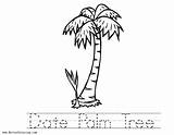 Date Palm Tree Sheet Coloring Pages sketch template