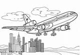 Airplane Coloring Page sketch template