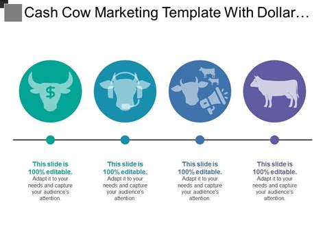 Cash Cow Marketing Template With Dollar And Loudspeaker Image ...