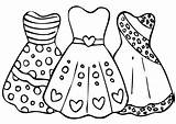 Dress Coloring Page sketch template