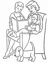 Mom and Kids Coloring Page  Free Printable Pages For Kids sketch template