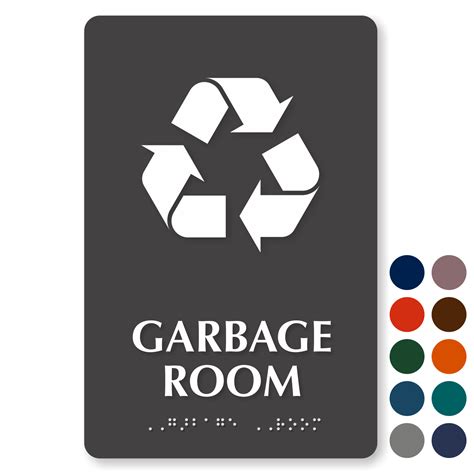 Recycling & Trash Room Signs - Recycle Room & Garbage Chute Signs