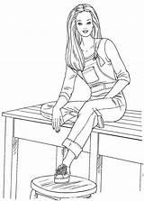 Top model coloring Pages To Download And Print For Free sketch template