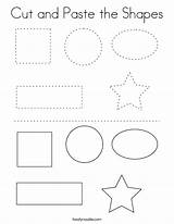 Cut And Paste The Shapes Coloring Page  Twisty Noodle sketch template