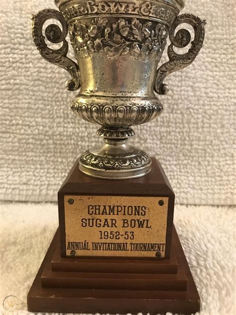 1952-53 Sugar Bowl Basketball Trophy LSU | #1925369671