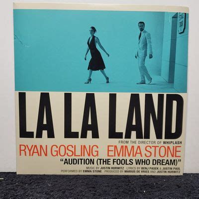 Gripsweat - RYAN GOSLING EMMA STONE LA LA LAND AUDITION (THE FOOLS WHO DREAM) (NM) 45 RECORD