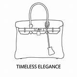 Handbag Coloring Page sketch template