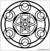 Another Type Of Celtic Mandala Coloring Page For  sketch template