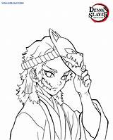 Demon Slayer coloring Pages  Printable sketch template